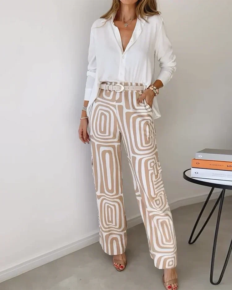 Bellory™ Pantalon met Gratis Blouse – Complete Look in 1 Set