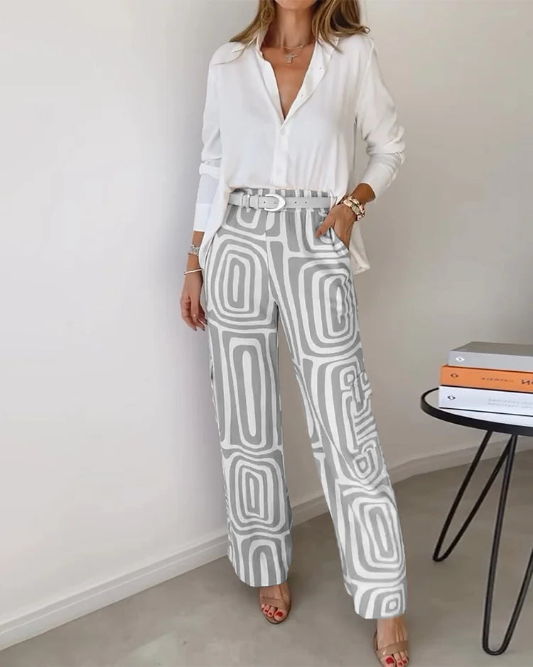 Bellory™ Pantalon met Gratis Blouse – Complete Look in 1 Set