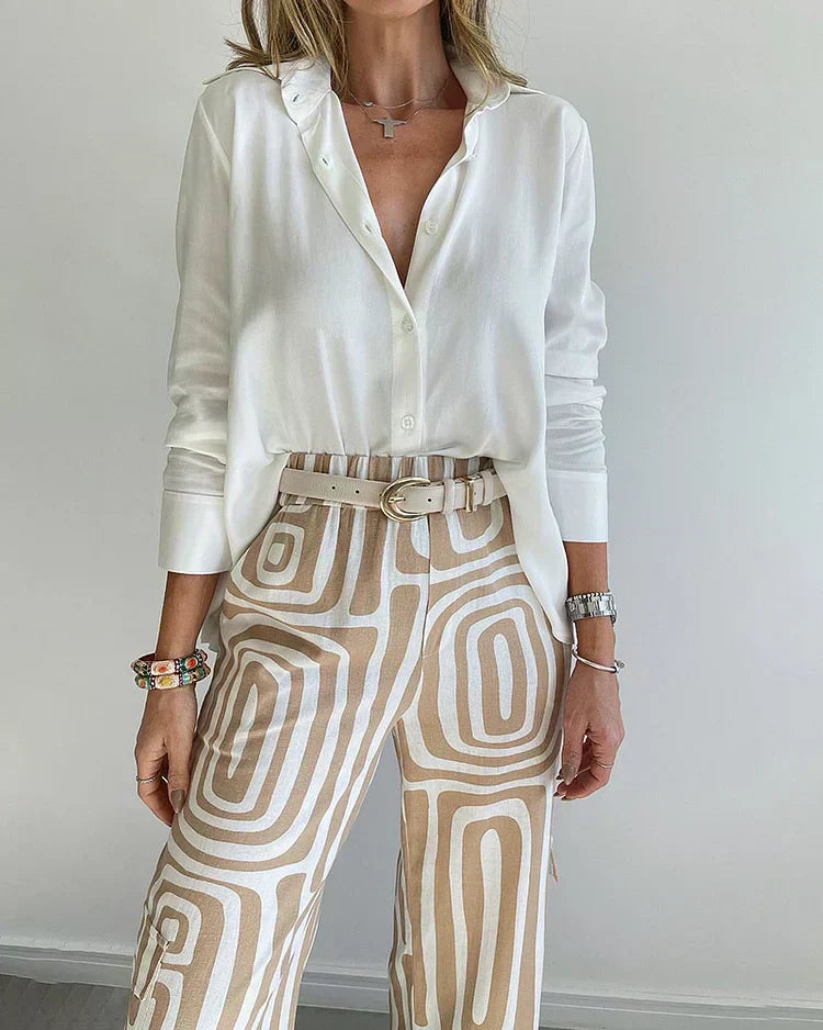 Bellory™ Pantalon met Gratis Blouse – Complete Look in 1 Set